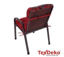 TexDeko Sitzauflage Gartenstuhl Bordeaux UV-beständig wasserabweisend Bild 3