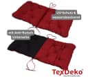 TexDeko Sitzauflage Gartenstuhl Bordeaux UV-beständig wasserabweisend Bild 5