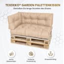 TexDeko Palettenkissen Set 2-tlg. Braun wasserabweisend Bild 1