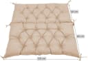 TexDeko Palettenkissen mit Rückenlehne Beige 120x60x50cm Bild 3
