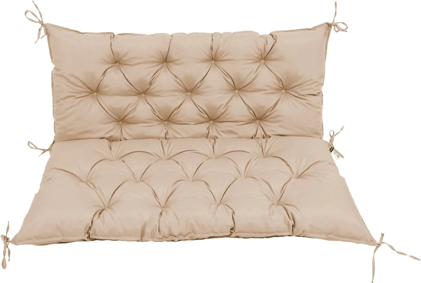 TexDeko Palettenkissen mit Rückenlehne Beige 120x60x50cm - Bild 4