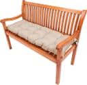 TexDeko Gartenbankauflage Beige wasserabweisend UV-beständig Bild 2