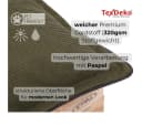 TexDeko Cord Rückenkissen wasserabweisend Dunkelgrün Bild 3