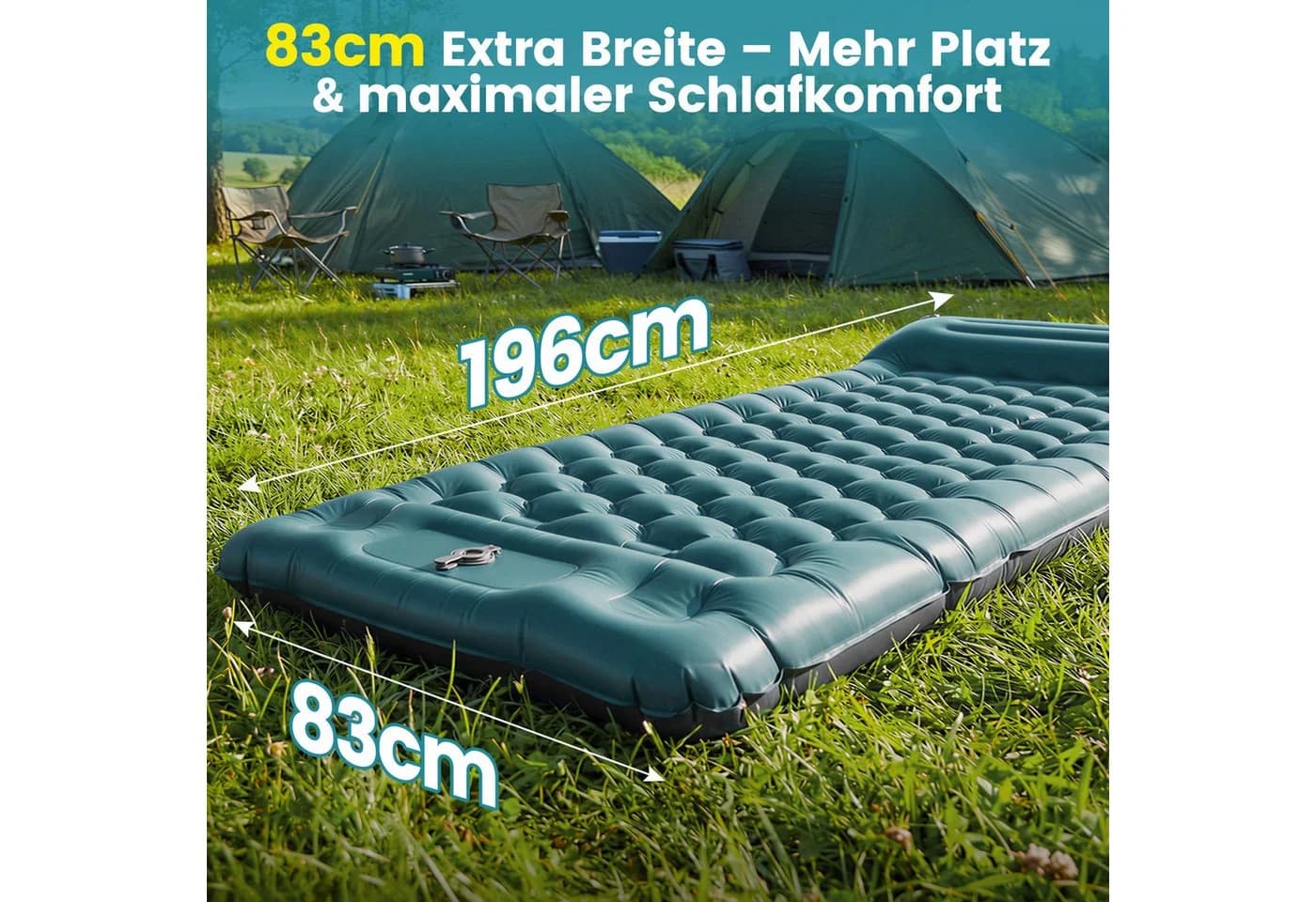 Bundviel Isomatte Selbstaufblasend 12cm Ultraleicht - Bild 3