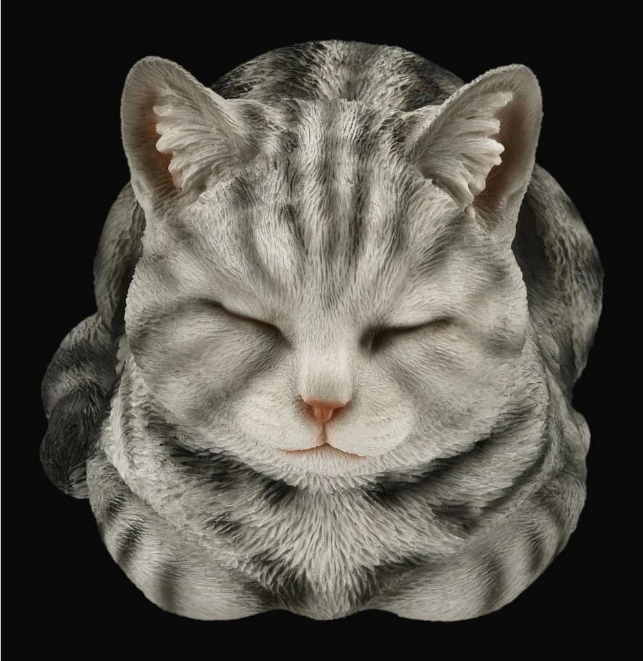 Figuren Shop GmbH Gartenfigur Tigerkatze Smokey Dekoration