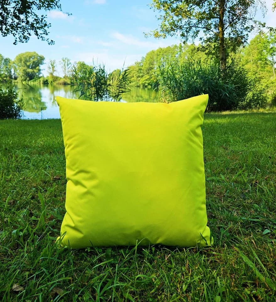 JACK Dekokissen 40x40cm Outdoor Lounge Kissen Grün Wasserabweisend