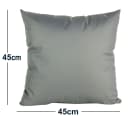 JACK Dekokissen 45x45cm Outdoor Grau mit XXL-Füllung Bild 4