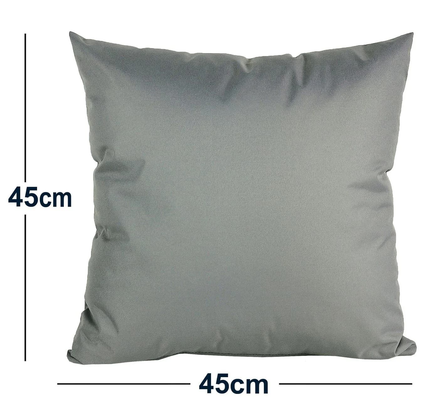 JACK Dekokissen 45x45cm Outdoor Grau mit XXL-Füllung - Bild 4
