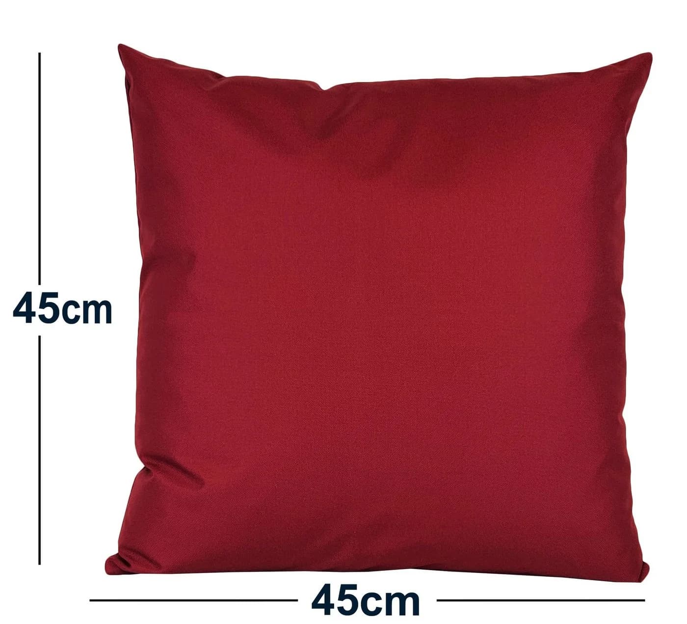 JACK Dekokissen 45x45cm Outdoor Lounge Kissen Burgund - Bild 4