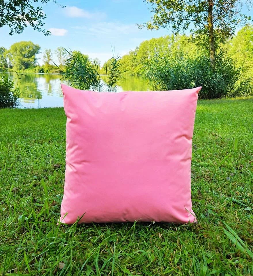 JACK Dekokissen Rosa Outdoor Lounge Kissen mit XXL Füllung