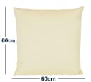 JACK Dekokissen 60x60cm Outdoor Lounge Kissen Beige mit XXL Füllung Bild 4
