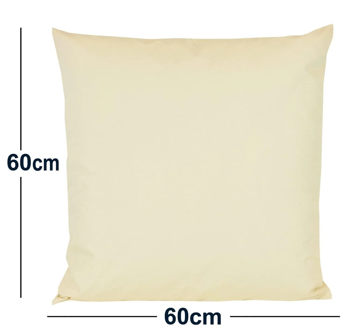 JACK Dekokissen 60x60cm Outdoor Lounge Kissen Beige mit XXL Füllung - Bild 4
