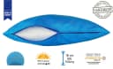 JACK Dekokissen 60x60cm Outdoor Lounge Kissen Meerblau mit XXL Füllung Bild 3