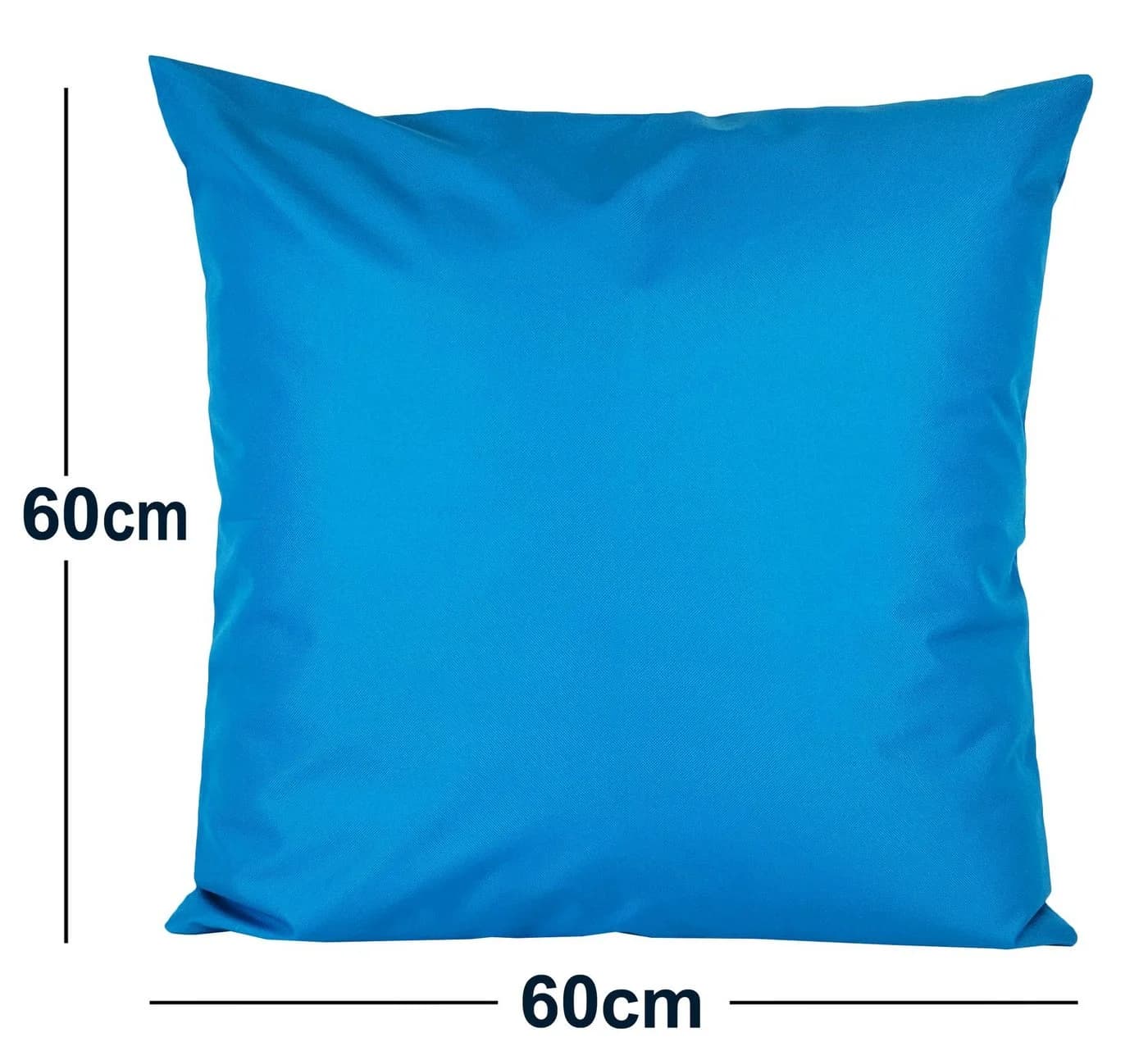JACK Dekokissen 60x60cm Outdoor Lounge Kissen Meerblau mit XXL Füllung - Bild 4