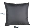JACK Dekokissen 60x60cm Outdoor Lounge Kissen Anthrazit Bild 4