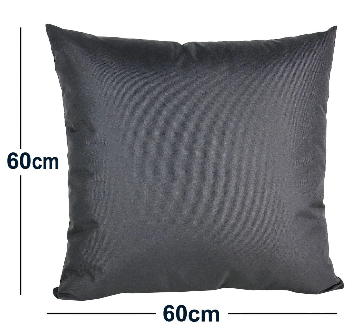 JACK Dekokissen 60x60cm Outdoor Lounge Kissen Anthrazit - Bild 4