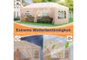 HOMALL Faltpavillon 3x6m Beige/Grau/Blau Wasserdicht Gartenzelt Bild 5