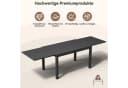 Furnicopia Garten-Essgruppe 7-tlg. Grau/Braun Aluminium Bild 5