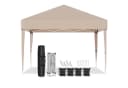 GUNJI Faltpavillon 3x3m Beige Höhenverstellbar UV-Schutz Bild 2