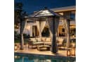 HOMALL Gartenpavillon 300x300/300x400cm Aluminium PC-Dach Seitenteile Bild 1