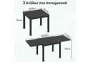 GUNJI Gartentisch Aluminium-Teleskoptisch, 80/160, 160/260cm, wasserdicht und rostfrei Bild 5