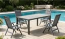 HOMALL Garten-Essgruppe 5-tlg. Aluminium & Holzoptik Bild 2