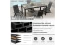 HOMALL Garten-Essgruppe 5-tlg. Aluminium & Holzoptik Bild 4