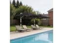 HOMALL Sonnenschirm 300x400 cm Ampelschirm mit Ständer 360 Grad drehbar UV-Schutz 50+ Bild 1