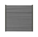 Woodstore24 WPC COEX Zaun Komplettset grau mit Pfosten Bild 1