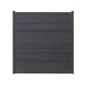 Woodstore24 WPC COEX Zaun Komplettset Anthrazit Bild 1