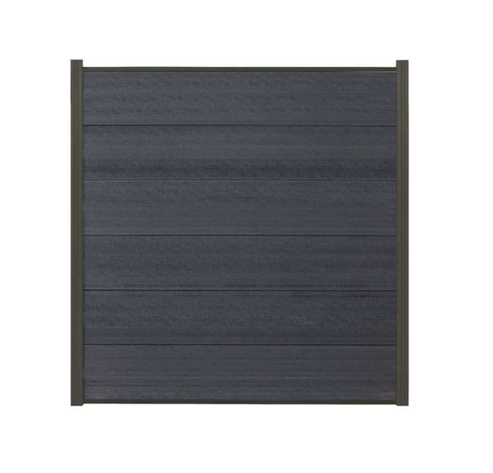 Woodstore24 WPC COEX Zaun Komplettset Anthrazit