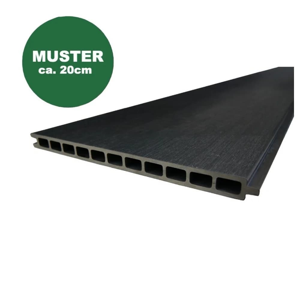 Woodstore24 WPC COEX Zaun Komplettset Anthrazit - Bild 2