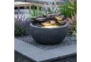 Arnusa Gartenbrunnen mit LED-Beleuchtung Steinoptik Grau Bild 5