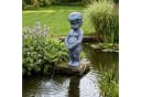 Arnusa Solar Wasserspeier Junge klassisch Gartendeko Polyresin Bild 5
