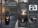 Arnusa Gartenbrunnen LED Springbrunnen bepflanzbar 91 cm dunkel Grau Bild 4