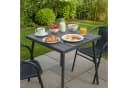 Koopman Gartentisch Anthrazit Metall Holzoptik 70x70cm Bild 1