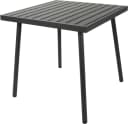 Koopman Gartentisch Anthrazit Metall Holzoptik 70x70cm Bild 4