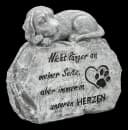 Figuren Shop GmbH Hund Statue Gedenkstein Trauerfigur Garten 15 cm Bild 1