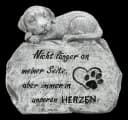 Figuren Shop GmbH Hund Statue Gedenkstein Trauerfigur Garten 15 cm Bild 2