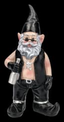 Figuren Shop GmbH Biker Gartenzwerg mit Totenkopfkette Bild 2