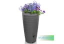 YourCasa Regentonne 240L Grau Wave Design Bepflanzbar Bild 3