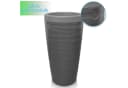 YourCasa Regentonne 240L Grau Wave Design Bepflanzbar Bild 5