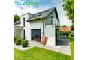YourCasa Regentonne 230 Liter Decore Braun Kunststoff mit Wasserhahn Bild 1