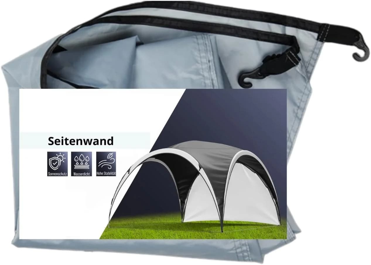 Roodz Pavillonseitenteil 3x3 Wasserdicht mit UV-Schutz 50+