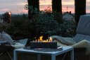 FIRELL Tischkamin SQUARE aus massivem Beton mit Edelstahlbrenner Bild 1