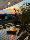 FIRELL Tischkamin SQUARE aus massivem Beton mit Edelstahlbrenner Bild 3