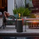 terrassana Bio-Ethanol Standkamin Anthrazit Indoor Outdoor Feuersäule Bild 5