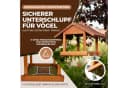BIRDSOUL Vogelhaus Nordic Braun Wasserableitendes Design Bild 1