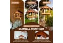 BIRDSOUL Vogelhaus Nordic Braun Wasserableitendes Design Bild 4