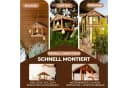 BIRDSOUL Vogelhaus Forest Braun Wasserableitendes Design Bild 4